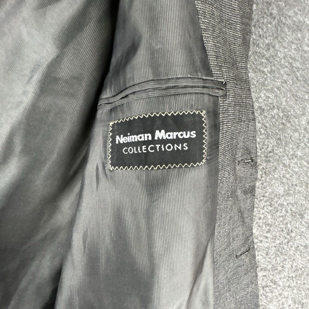 Ermenegildo Zegna Soft Wool Blazer Mens Sz 44L Gray Tweed Houndstooth 3 Button - Picture 5 of 12